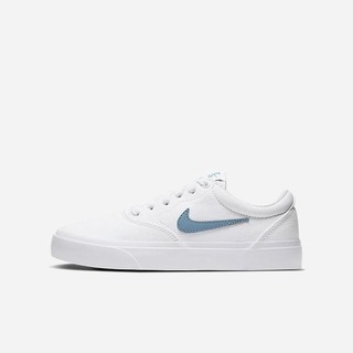 Adidasi Skate Nike SB Charge Panza Fete Albi Negrii | WURO-74862